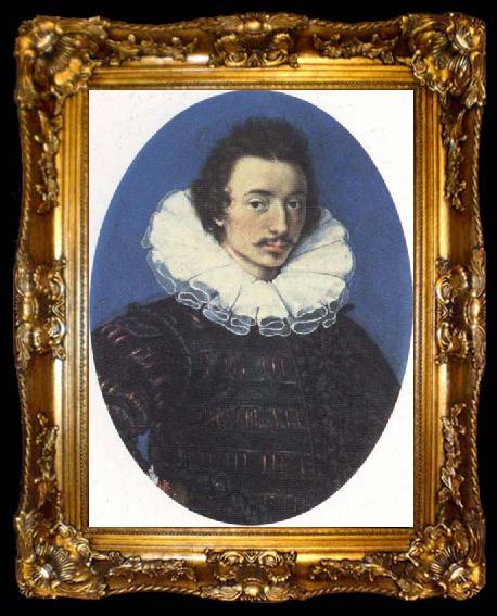 framed  Isaac Oliver Self-Portrait, ta009-2